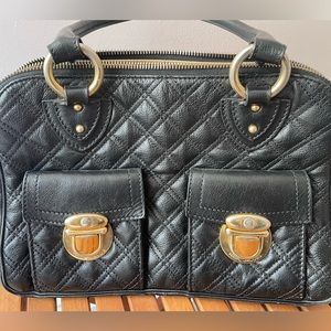 MARC JACOBS black quilted leather bag
